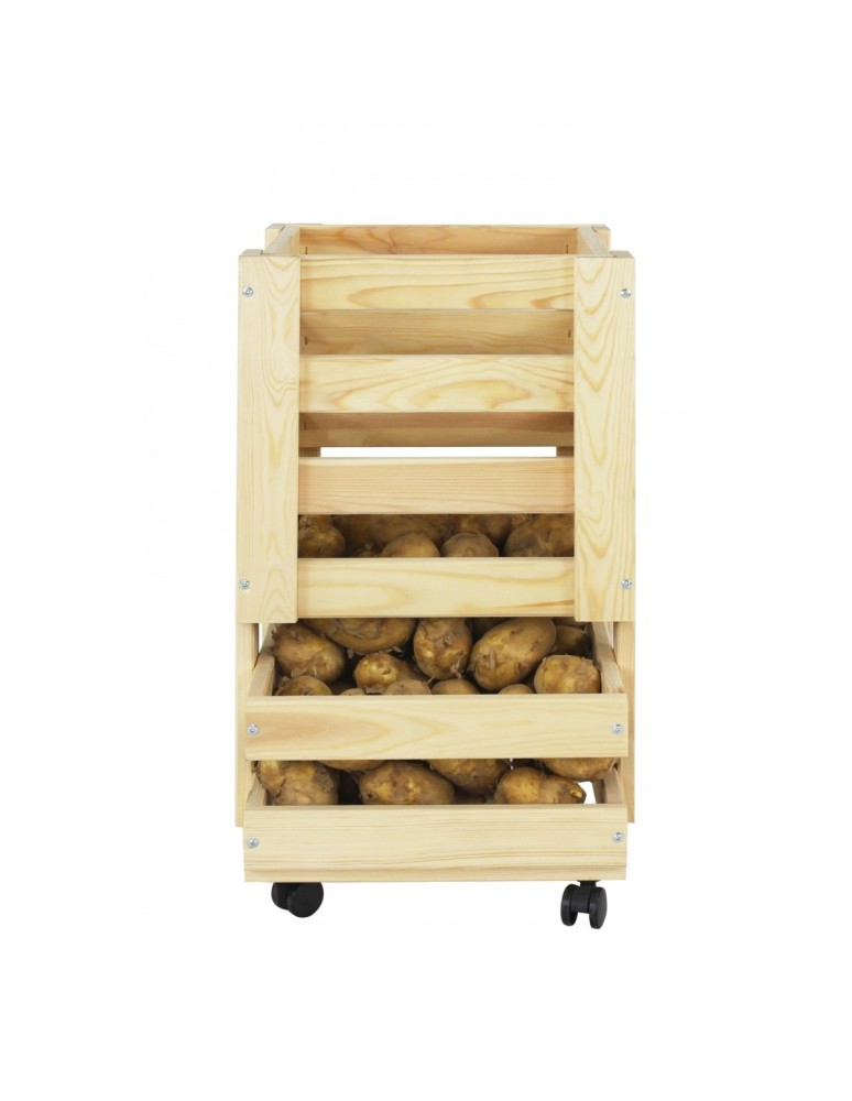 Regały - Drewniany regał na warzywa RZ02 - Naturalny - product b2b.wamar.biz 9