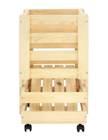 Regały - Drewniany regał na warzywa RZ02 - Naturalny - product 11