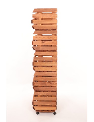 Skrzynie i skrzynki drewniane - Skrzynki na warzywa na kółkach RAWA /szer.57cm - Brązowe - product 5