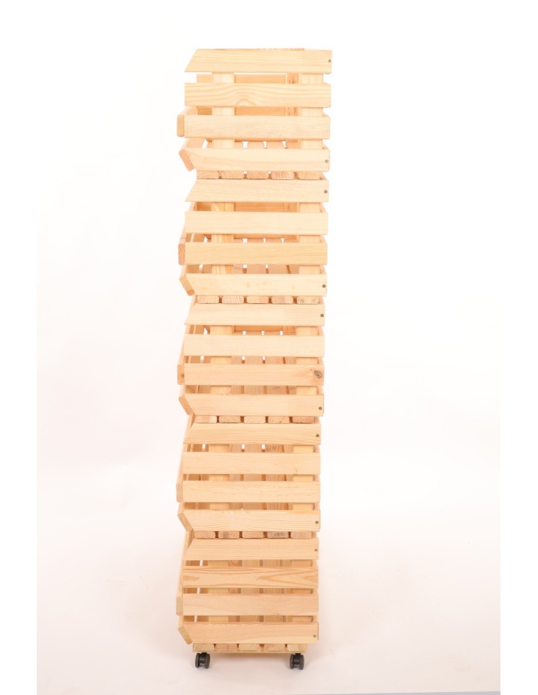 Skrzynie i skrzynki drewniane - Skrzynki na warzywa na kółkach RAWA /szer.77cm - Naturalne - product b2b.wamar.biz 6