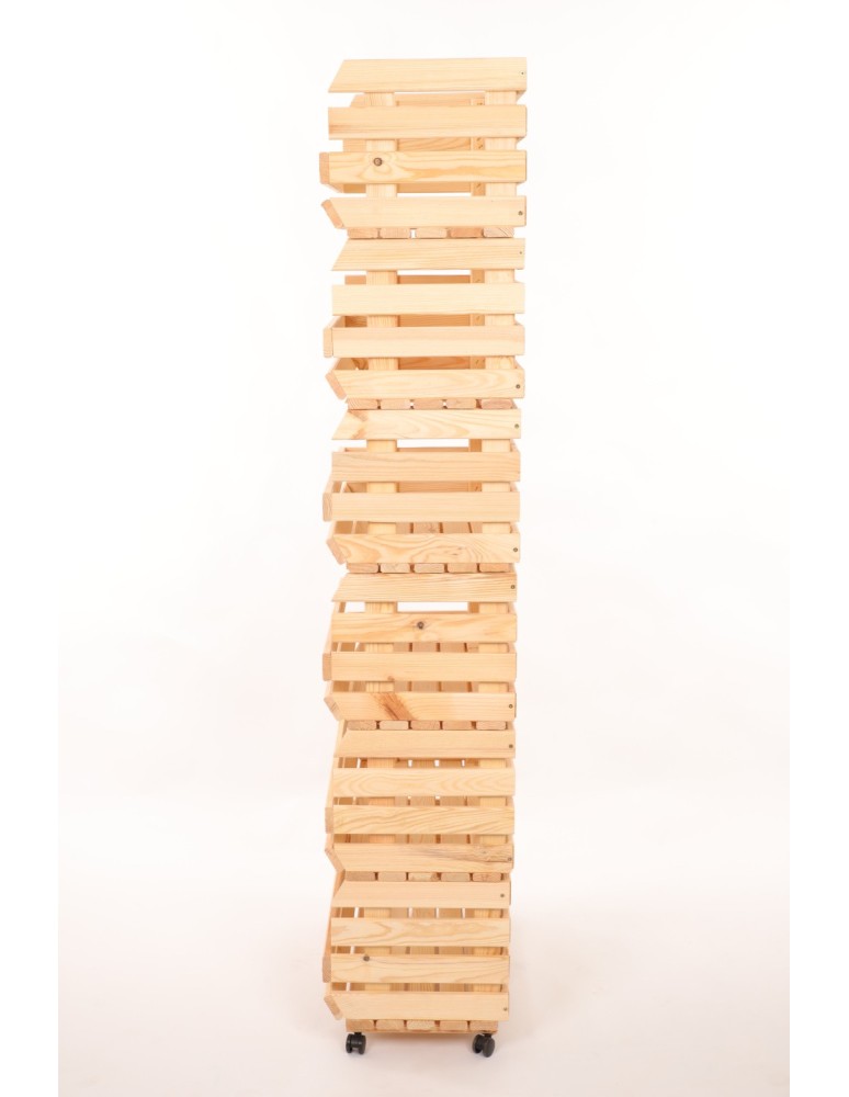 Skrzynie i skrzynki drewniane - Skrzynki na warzywa na kółkach RAWA /szer.57cm - Naturalne - product b2b.wamar.biz 5