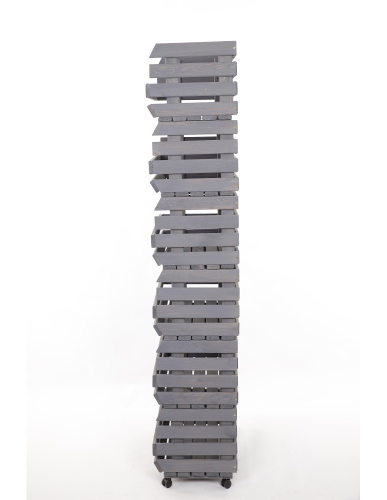 Skrzynie i skrzynki drewniane - Skrzynki na warzywa na kółkach RAWA /szer.57cm - Szare - product b2b.wamar.biz 5