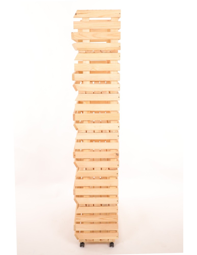 Skrzynie i skrzynki drewniane - Skrzynki na warzywa na kółkach RAWA /szer.77cm - Naturalne - product b2b.wamar.biz 5