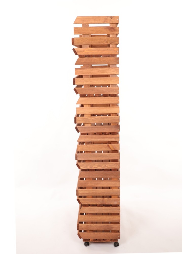 Skrzynie i skrzynki drewniane - Skrzynki na warzywa na kółkach RAWA /szer.77cm - Brązowe - product b2b.wamar.biz 5