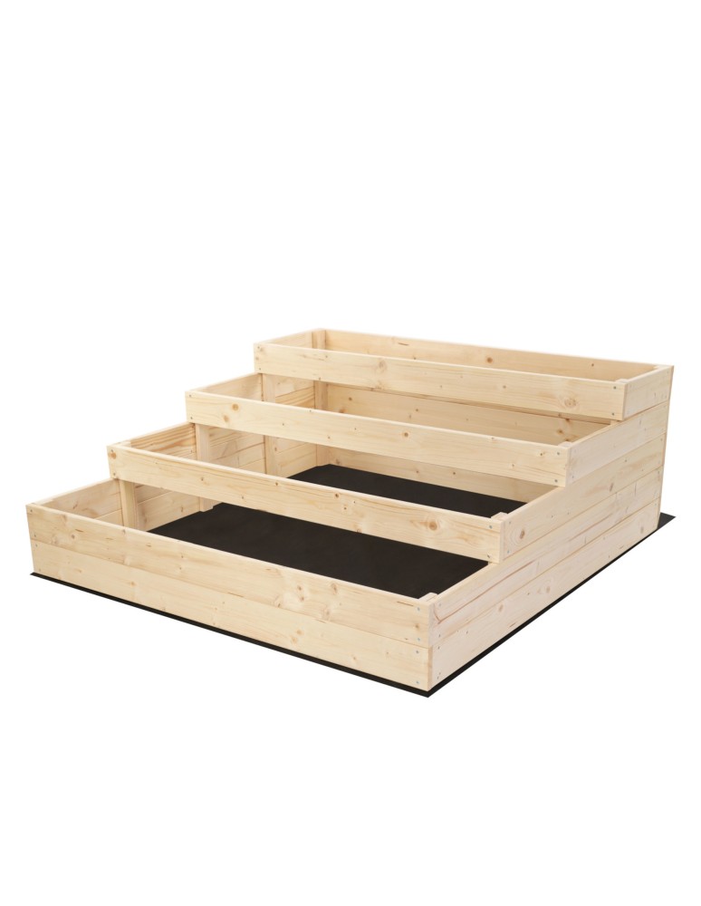 Grządki i Warzywniaki - Skrzynie na warzywa warzywniak donica drewniana 45x120x120 GRATISY EKO - product b2b.wamar.biz 3