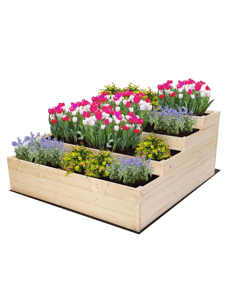 Grządki i Warzywniaki - Skrzynia na warzywa warzywnik drewniany 54x120x120 GRATISY WYSOKA ECO - product b2b.wamar.biz 2