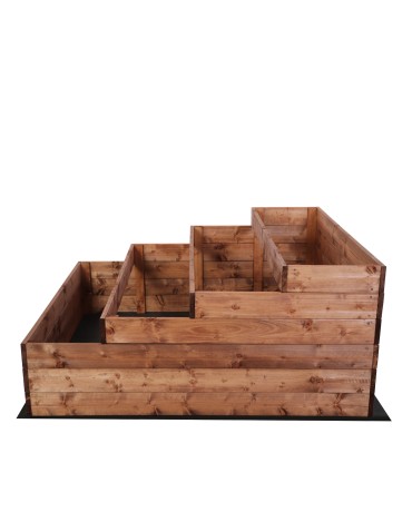 Grządki i Warzywniaki - Skrzynia na warzywa warzywnik IMPREGNOWANY 54x120x120 GRATISY WYSOKA ECO - product 5