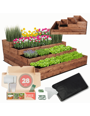 Skrzynie na warzywa warzywniak donica IMPREGNOWANY 45x120x120 GRATISY EKO