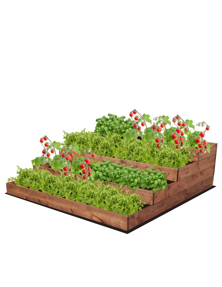 Grządki i Warzywniaki - Skrzynia na warzywa warzywniak grządka IMPREGNOWANY 36x120x120 GRATISY EKO - product b2b.wamar.biz 2