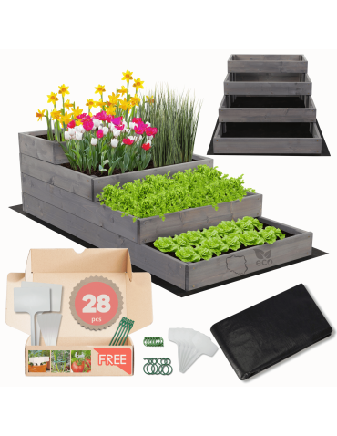 Skrzynia na warzywa warzywniak grządka IMPREGNOWANY 36x60x120 GRATISY EKO