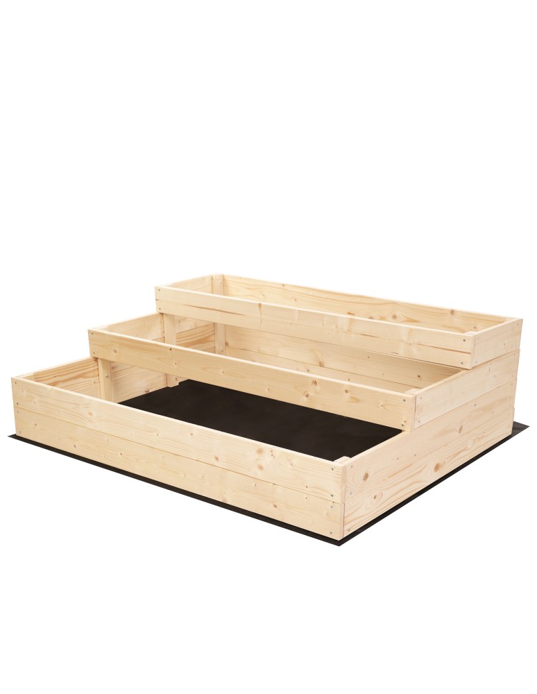 Grządki i Warzywniaki - Skrzynia na warzywa warzywniak grządka drewniany 36x120x90 GRATISY EKO - product b2b.wamar.biz 3