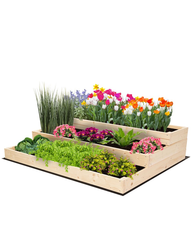 Grządki i Warzywniaki - Skrzynia na warzywa warzywniak inspekt drewniany 27x120x90 GRATISY ECO - product b2b.wamar.biz 2