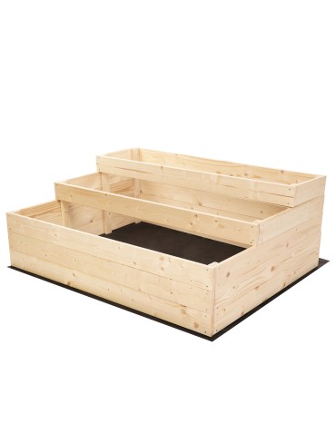 Grządki i Warzywniaki - Skrzynie na warzywa warzywniak donica IMPREGNOWANY 45x120x90 GRATISY EKO - product 3