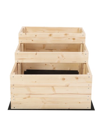 Grządki i Warzywniaki - Skrzynie na warzywa warzywniak donica IMPREGNOWANY 45x60x90 GRATISY EKO - product 4