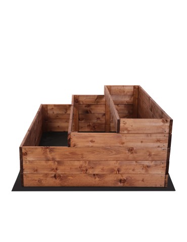 Grządki i Warzywniaki - Skrzynie na warzywa warzywniak donica IMPREGNOWANY 45x120x90 GRATISY EKO - product 4