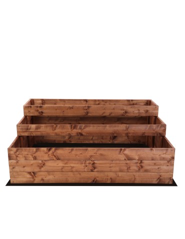 Grządki i Warzywniaki - Skrzynie na warzywa warzywniak donica IMPREGNOWANY 45x120x90 GRATISY EKO - product 5