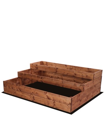 Grządki i Warzywniaki - Skrzynia na warzywa warzywniak grządka IMPREGNOWANY 36x120x90 GRATISY EKO - product 3