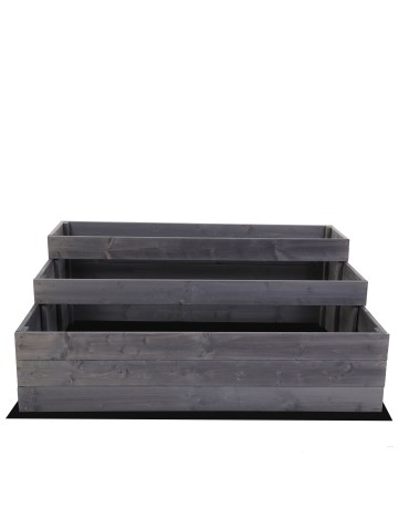 Grządki i Warzywniaki - Skrzynie na warzywa warzywniak donica IMPREGNOWANY 45x120x90 GRATISY EKO - product 5