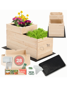 Skrzynia na warzywa warzywniak grządka drewniana 36x30x60 GRATISY EKO