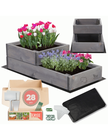 Skrzynia na warzywa skrzynie na warzywniak IMPREGNOWANY 18x30x60 GRATISY EKO