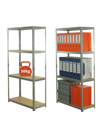 Regał metalowy magazynowy garażowy 138X70X30cm Ocynkowany