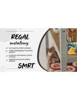 Regał metalowy magazynowy garażowy 138X70X30cm Ocynkowany - product 2