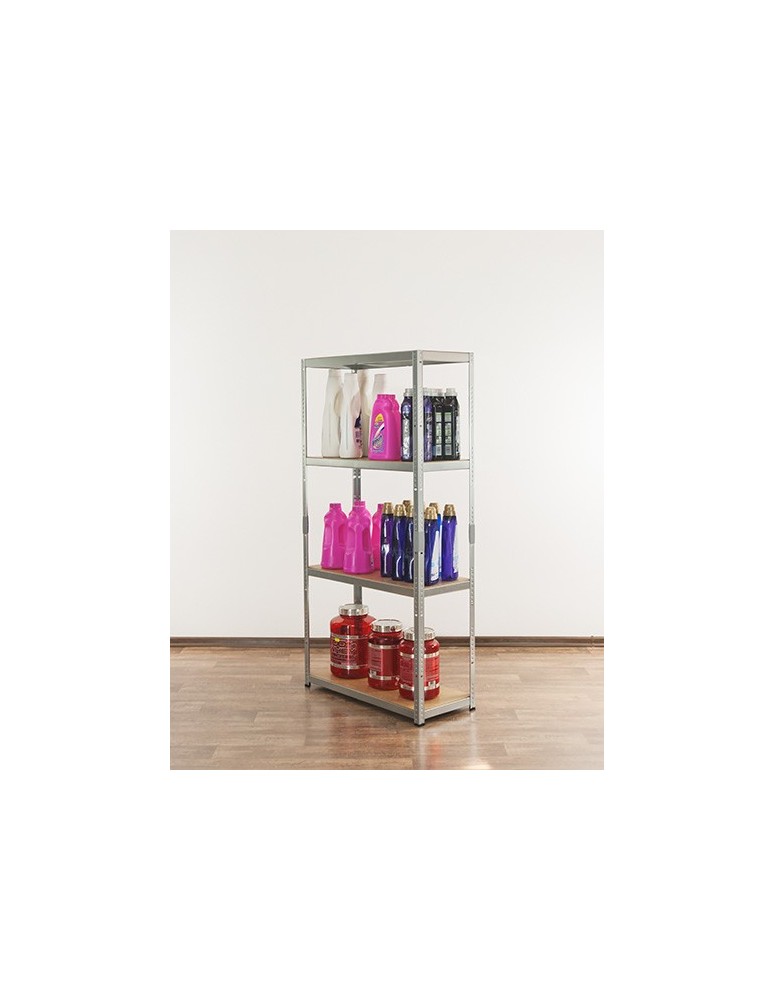 Regały Magazynowe - Regał metalowy magazynowy garażowy 138X70X30cm Ocynkowany - product b2b.wamar.biz 5