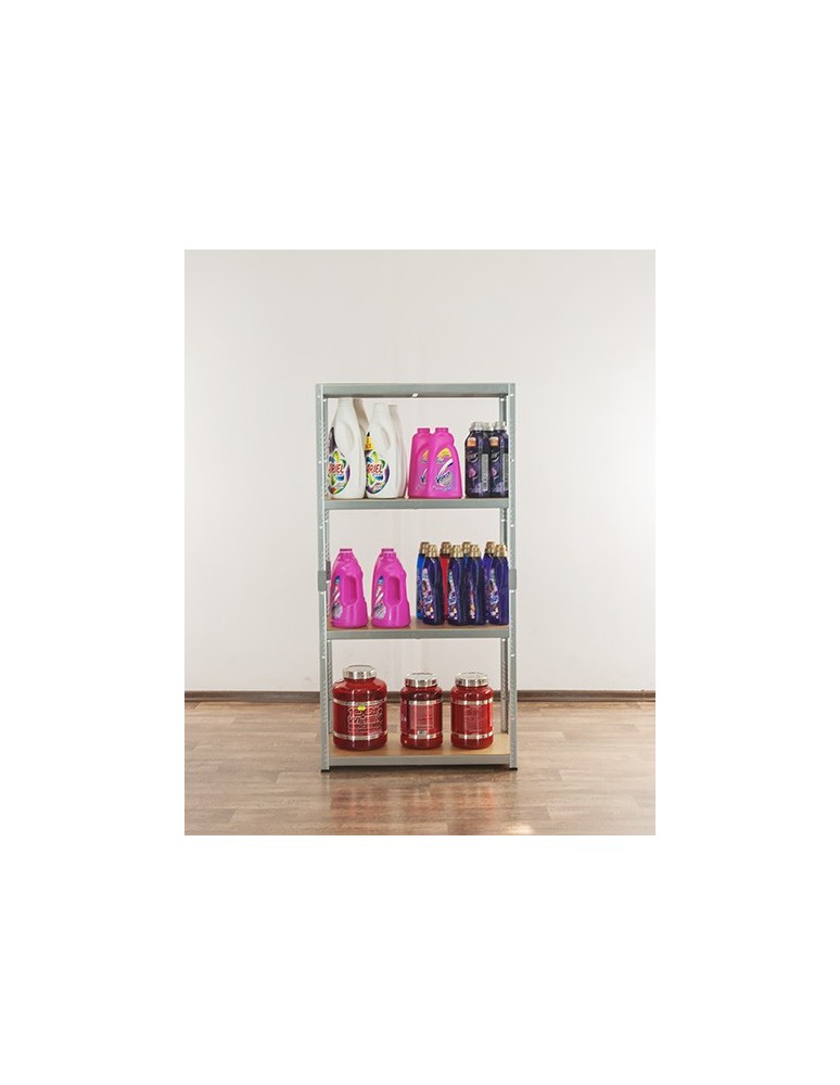 Regały Magazynowe - Regał metalowy magazynowy garażowy 138X70X30cm Ocynkowany - product b2b.wamar.biz 6