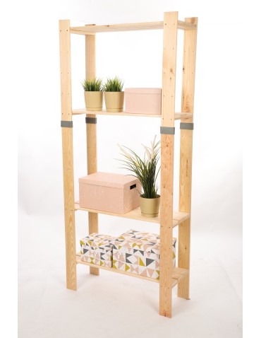 Regał drewniany na książki regał na zabawki regał do spiżarni 179cm SOSNOWY - product 2