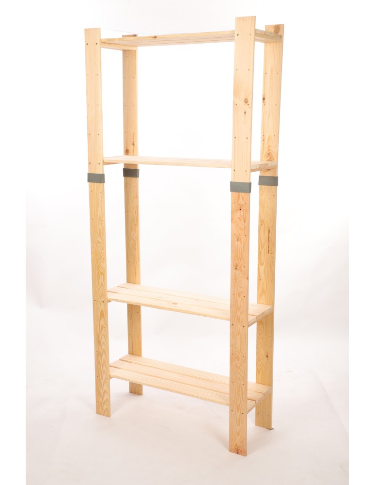 Regały drewniane - Regał drewniany na książki regał na zabawki regał do spiżarni 179cm SOSNOWY - produkt b2b.wamar.biz 3