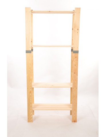 Regały drewniane - Regał drewniany na książki regał na zabawki regał do spiżarni 179cm SOSNOWY - produkt 4