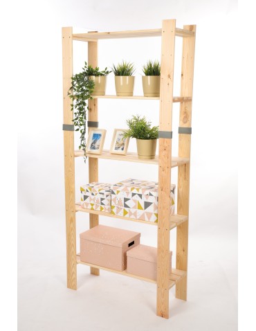 Regał drewniany na książki regał na zabawki regał do spiżarni 179cm SOSNOWY - product 2