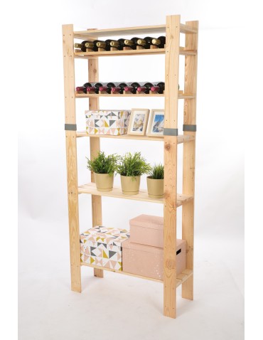 Regał drewniany na książki regał na zabawki regał do spiżarni 179cm SOSNOWY - product 2