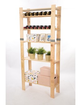 Regał drewniany na książki regał na zabawki regał do spiżarni 179cm SOSNOWY - product 2