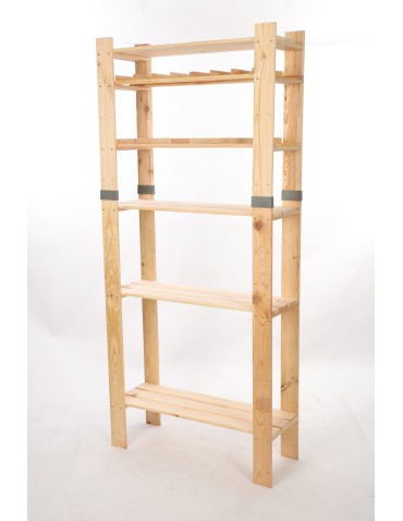 Regały drewniane - Regał drewniany na książki regał na zabawki regał do spiżarni 179cm SOSNOWY - product 3