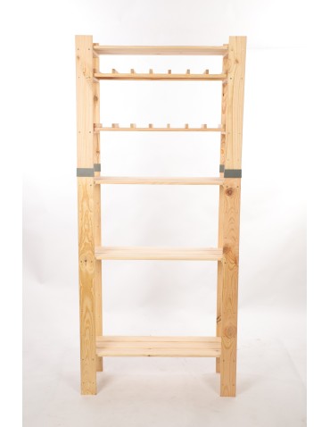 Regały drewniane - Regał drewniany na książki regał na zabawki regał do spiżarni 179cm SOSNOWY - product 4