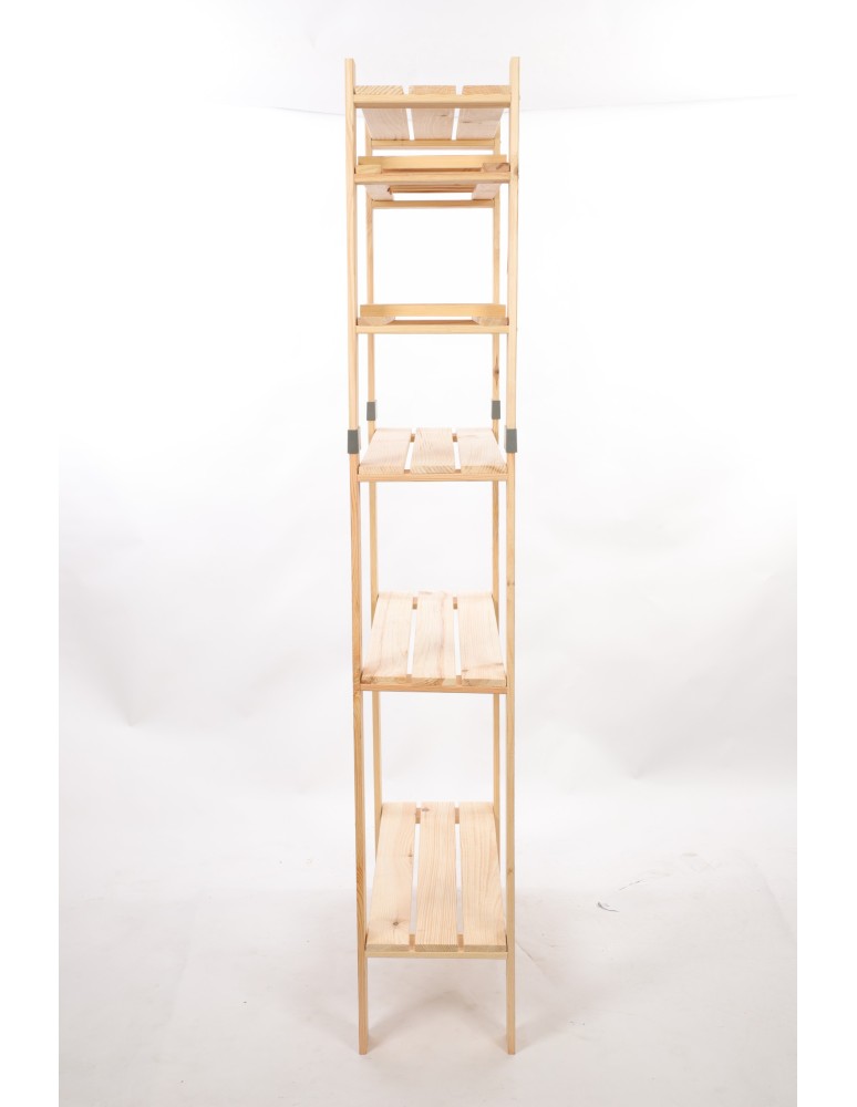 Regały drewniane - Regał drewniany na książki regał na zabawki regał do spiżarni 179cm SOSNOWY - product b2b.wamar.biz 5