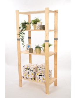 Regał drewniany na książki regał na zabawki regał do spiżarni 179cm SOSNOWY - produkt 2