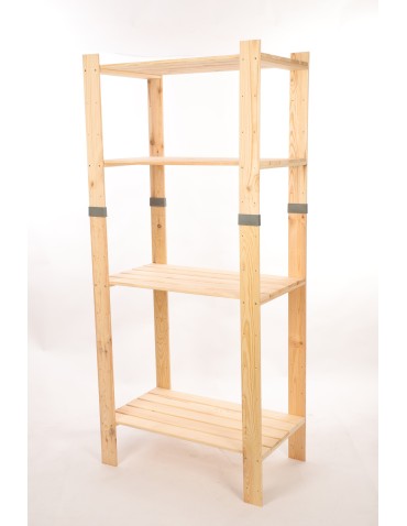 Regały drewniane - Regał drewniany na książki regał na zabawki regał do spiżarni 179cm SOSNOWY - product 3