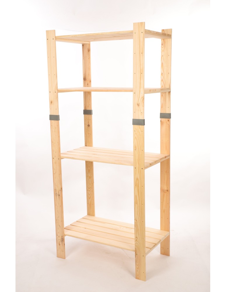 Regały drewniane - Regał drewniany na książki regał na zabawki regał do spiżarni 179cm SOSNOWY - product b2b.wamar.biz 3