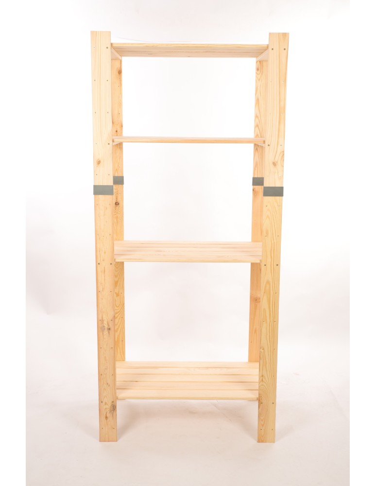 Regały drewniane - Regał drewniany na książki regał na zabawki regał do spiżarni 179cm SOSNOWY - product b2b.wamar.biz 4