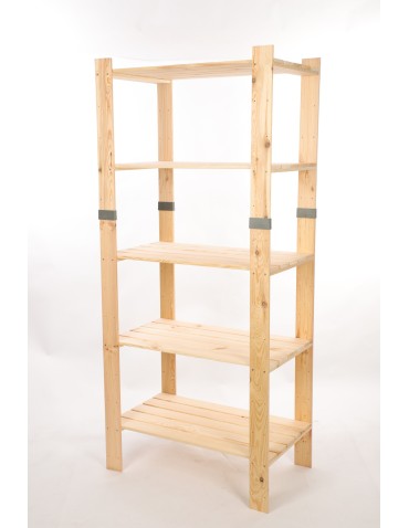 Regały drewniane - Regał drewniany na książki regał na zabawki regał do spiżarni 179cm SOSNOWY - product 3