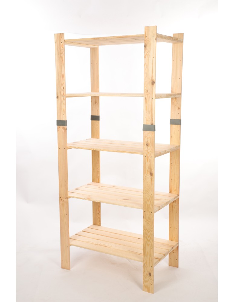 Regały drewniane - Regał drewniany na książki regał na zabawki regał do spiżarni 179cm SOSNOWY - product b2b.wamar.biz 3