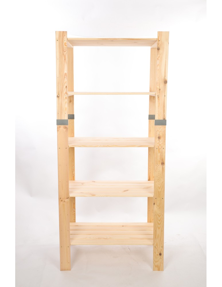 Regały drewniane - Regał drewniany na książki regał na zabawki regał do spiżarni 179cm SOSNOWY - product b2b.wamar.biz 4