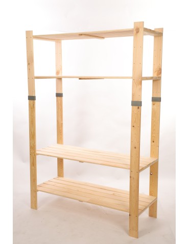 Regały drewniane - Regał drewniany na książki regał na zabawki regał do spiżarni 179cm SOSNOWY - product 3