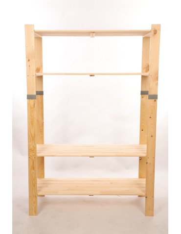 Regały drewniane - Regał drewniany na książki regał na zabawki regał do spiżarni 179cm SOSNOWY - product 4