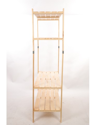 Regały drewniane - Regał drewniany na książki regał na zabawki regał do spiżarni 179cm SOSNOWY - product 5