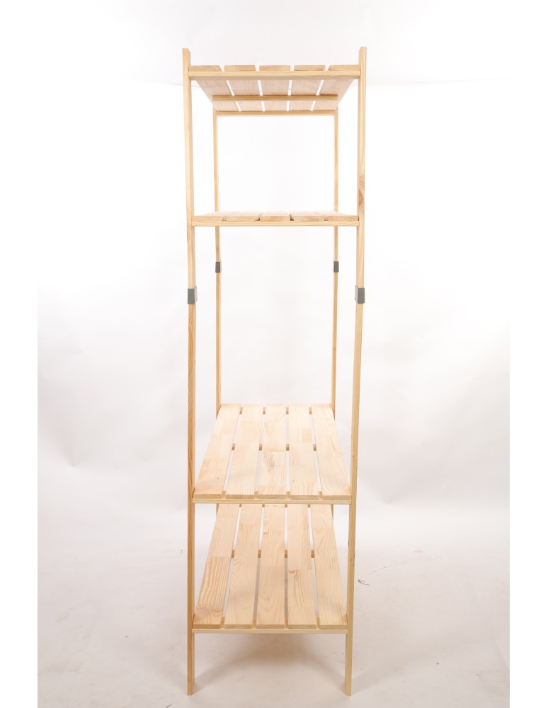 Regały drewniane - Regał drewniany na książki regał na zabawki regał do spiżarni 179cm SOSNOWY - product b2b.wamar.biz 5