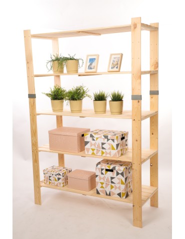 Regał drewniany na książki regał na zabawki regał do spiżarni 179cm SOSNOWY - product 2