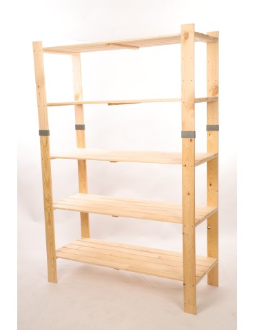 Regały drewniane - Regał drewniany na książki regał na zabawki regał do spiżarni 179cm SOSNOWY - produkt 3